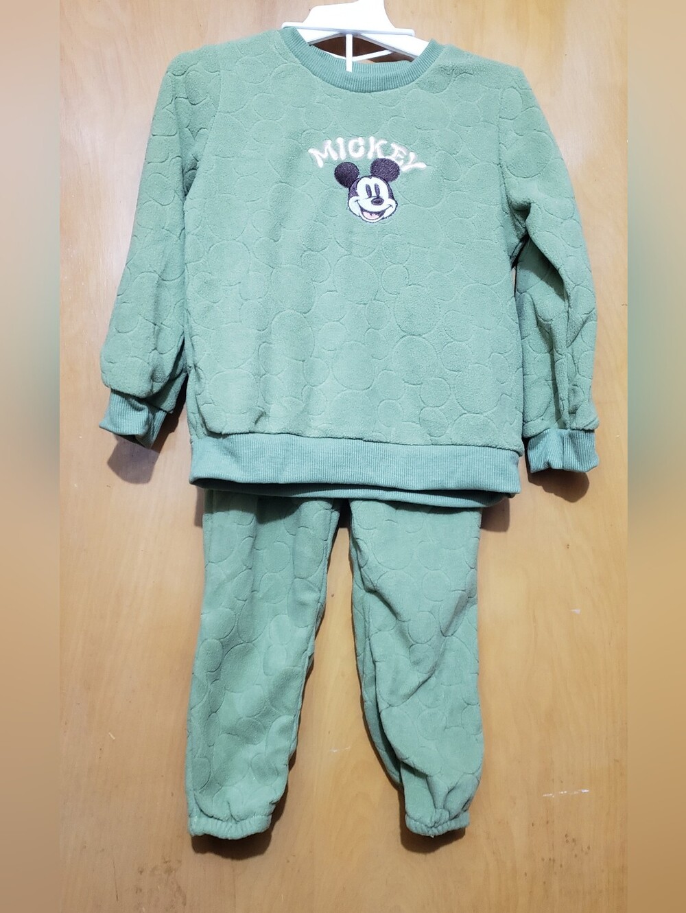 Sage Green Kids Mickey Matching Set